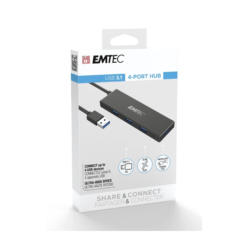 Emtec Hub Ultra Slim USB3.2 4-Port