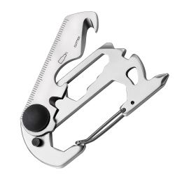 Daudzfunkcionāla nerūsējošā tērauda karabīne - Keynew atslēgu piekariņš