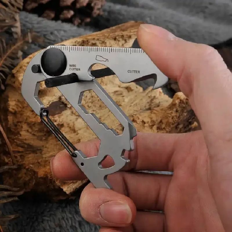 Daudzfunkcionāla nerūsējošā tērauda karabīne - Keynew atslēgu piekariņš