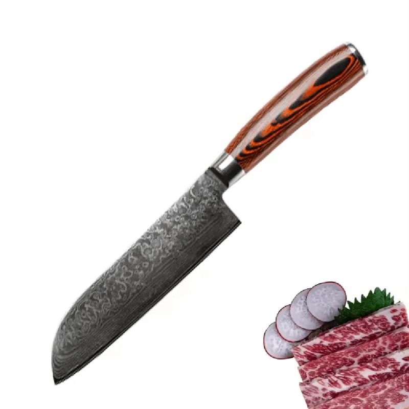 Damaskas tērauda virtuves nažu komplekts Usugiri D-02, 5 gabali