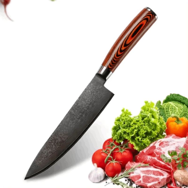 Damaskas tērauda virtuves nažu komplekts Usugiri D-02, 5 gabali