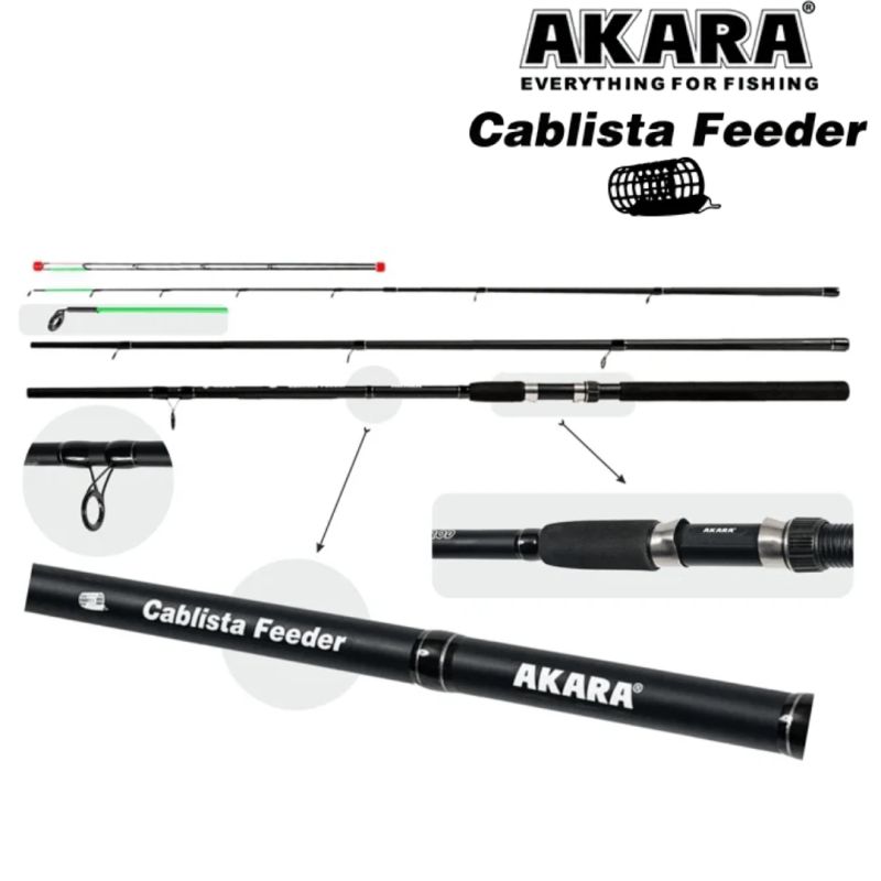 Dugninė Meškerė AKARA Cablista 3-jų Dalių, Ilgis 3,30m, Testas 50-100-150