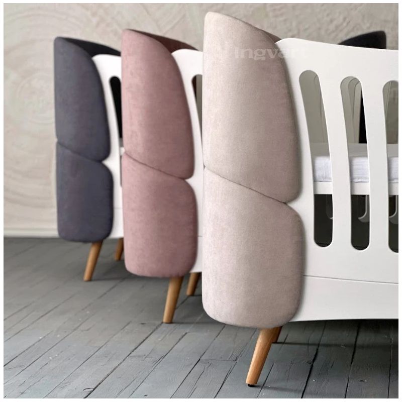 Bērnu gultiņa-transformators Ingvart Fly 6-in-1, 80x136cm, Boucle Trusītis