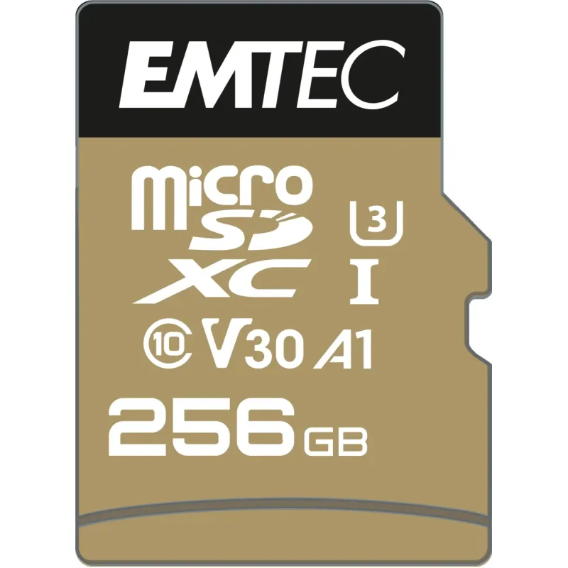 Emtec MicroSDXC 256GB UHS-I U3 V30 SpeedIN Pro