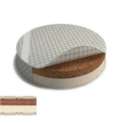 Mattress For Crib Ingvart Smart, Oval, Coconut- Latex, 60x72cm