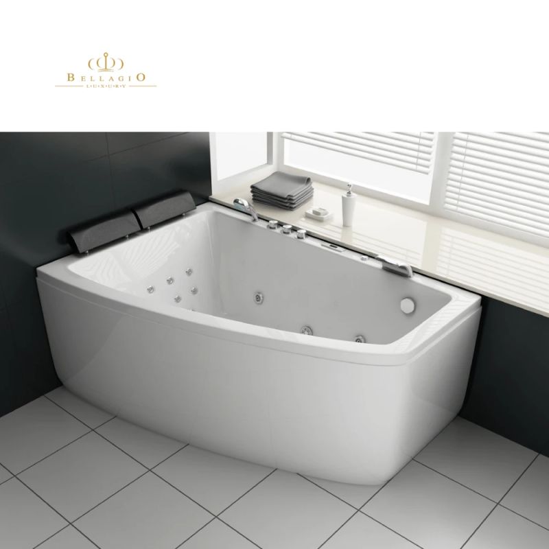 Massage Bath Bellagio Luxury Bolle With Water And Air Massage 180x120, Left