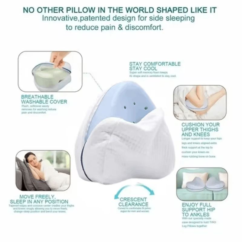 Ortopedinė Memory Foam Kelių Pagalvėlė Klubo ir Nugaros Skausmui Malšinti