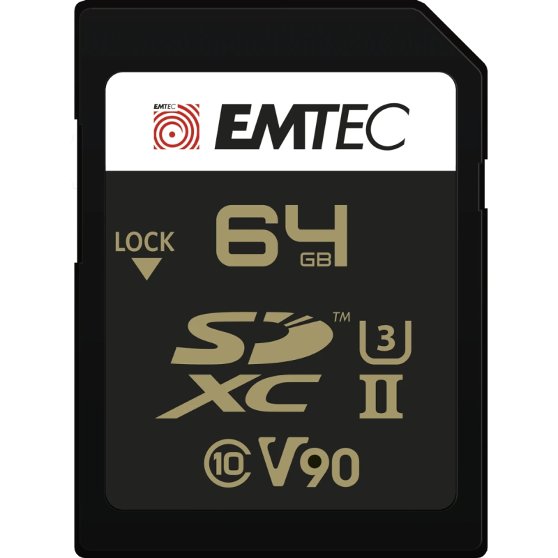 Emtec SDXC 64GB UHS-II U3 V90 SpeedIN Pro+