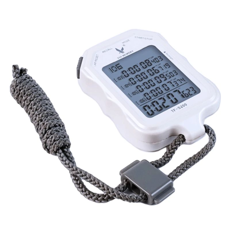 Profesionāls hronometrs THOMS TF-S200, atmiņa 200 apļi, 1-1000 s