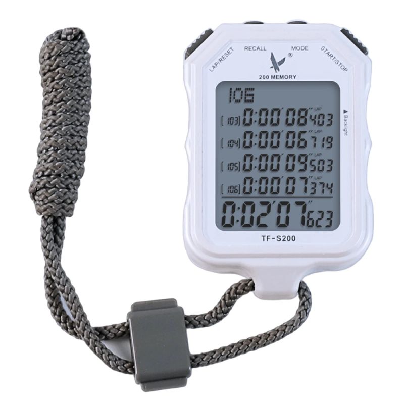 Profesionāls hronometrs THOMS TF-S200, atmiņa 200 apļi, 1-1000 s