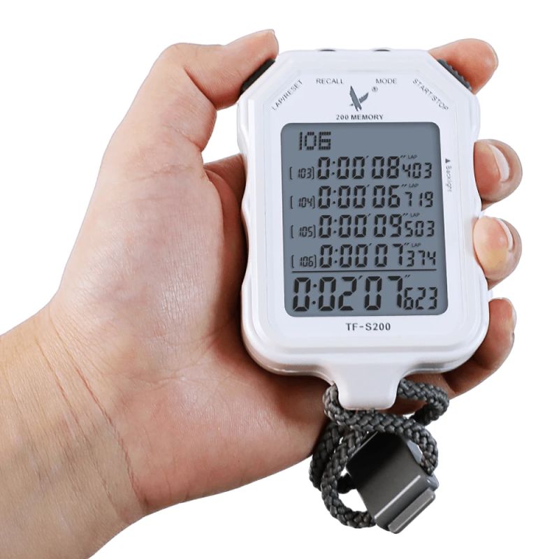 Profesionāls hronometrs THOMS TF-S200, atmiņa 200 apļi, 1-1000 s