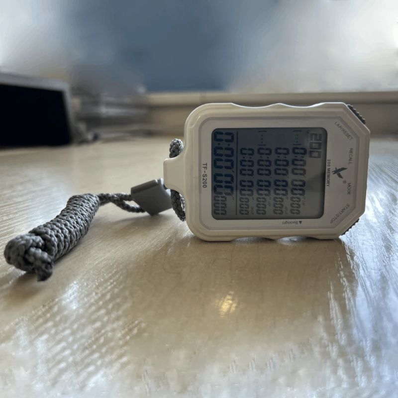 Profesionāls hronometrs THOMS TF-S200, atmiņa 200 apļi, 1-1000 s