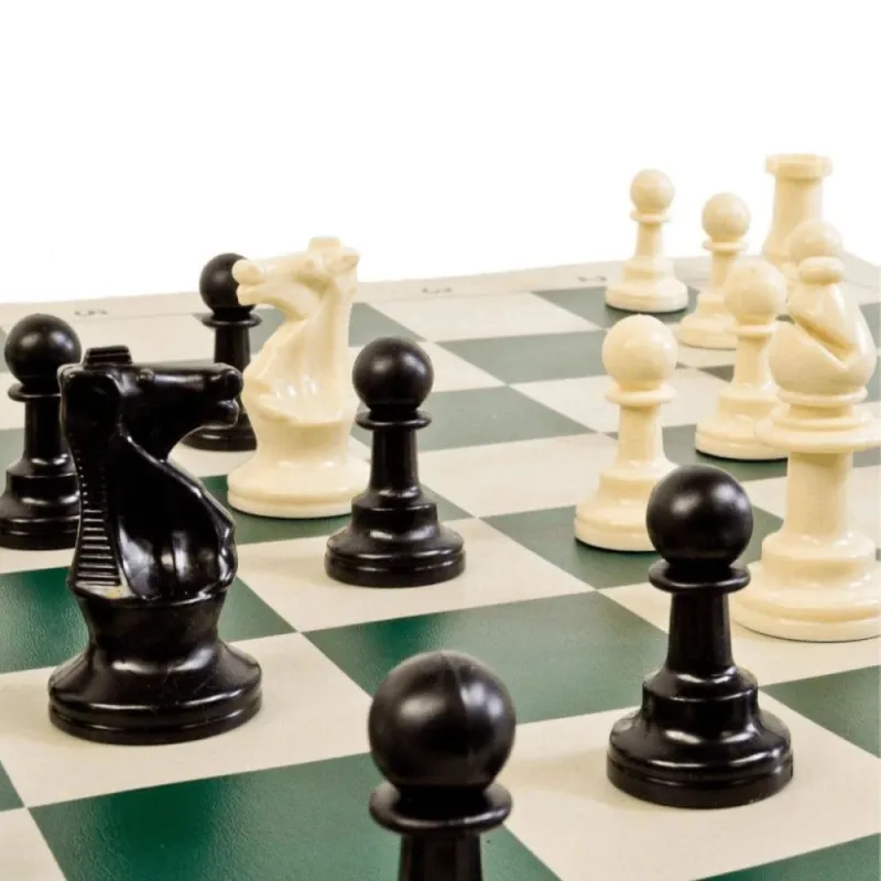 Šaha komplekts ar futrāļiem, karaliene 9,5 cm, dēlis 50x50