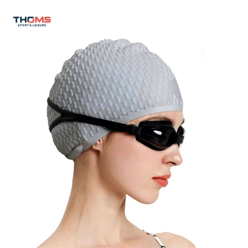 Silikona peldcepure THOMS SkyTrip pelēka, unisex