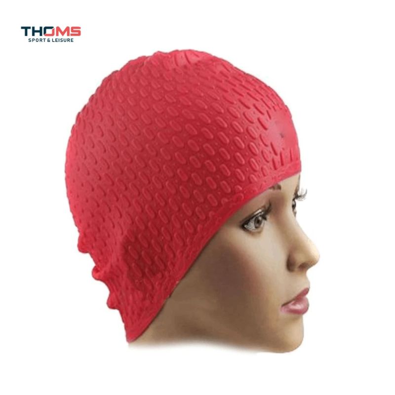 Silikona peldcepure THOMS SkyTrip Red, unisex