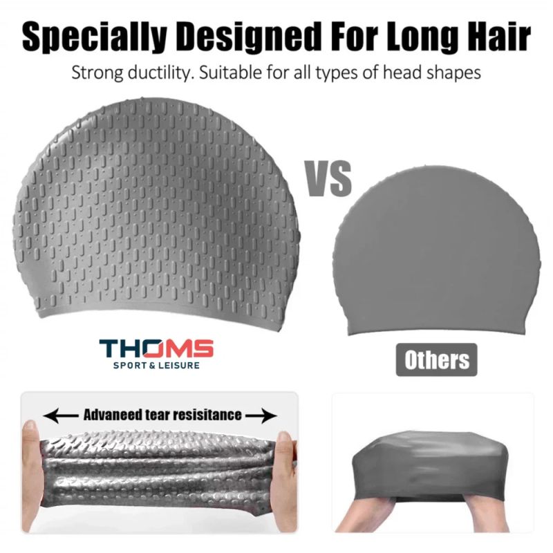 Silikona peldcepure THOMS SkyTrip Red, unisex