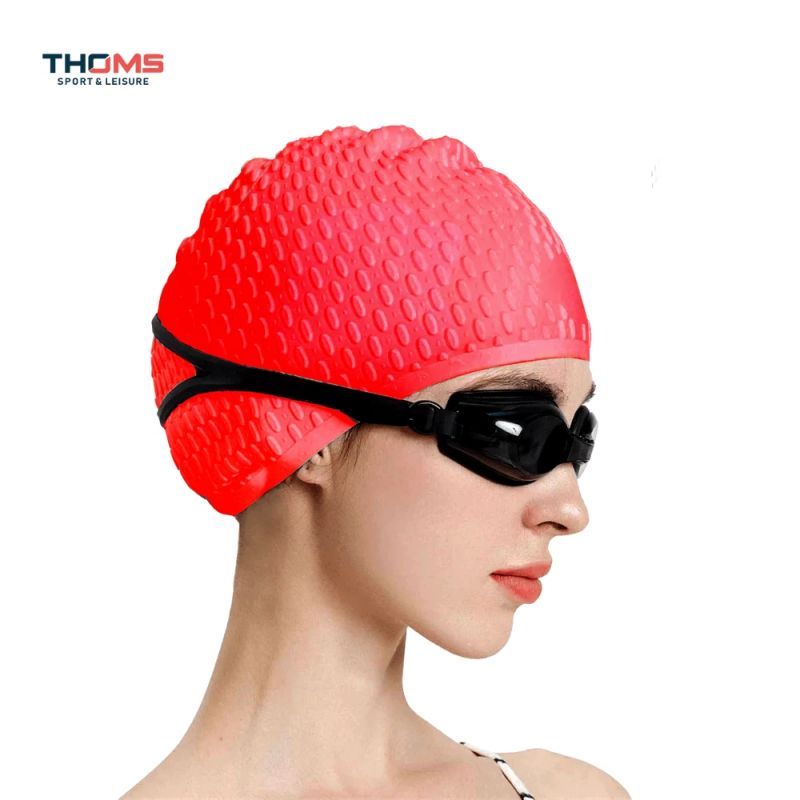 Silikona peldcepure THOMS SkyTrip Red, unisex