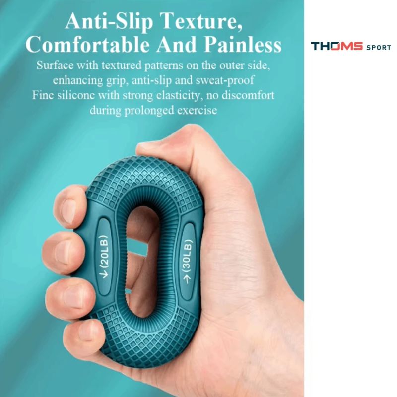 Silikona rokas trenažieris - Spander THOMS Strengthener 78 mm. 30-40 Lbs