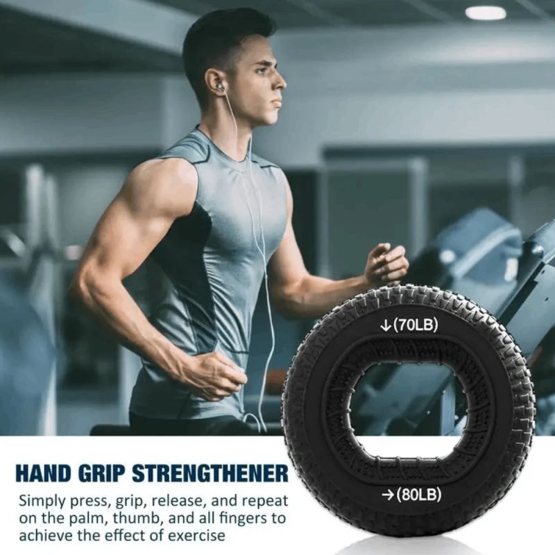 Silikona rokas trenažieris - Spander THOMS Strengthener 78 mm. 70-80 Lbs