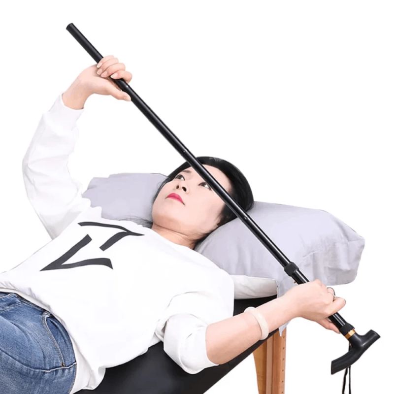 Salokāms alumīnija spieķis KASMAN Cane Brown, regulējams augstums