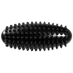 Rehabilitācijas bumba gara ar tapas 15x7cm melna