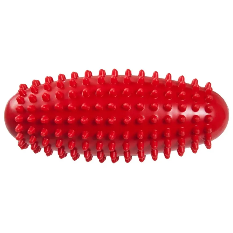 Rehabilitācijas Bumba Gara Ar Tapām 15x7cm Sarkana