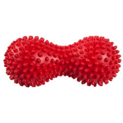 Rehabilitācijas Bumba Gara Ar Tapām 17x8cm Sarkana