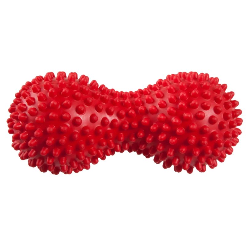 Rehabilitācijas Bumba Gara Ar Tapām 17x8cm Sarkana