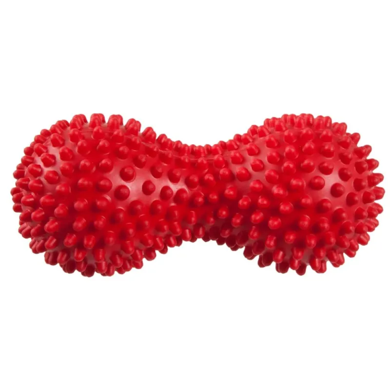 Rehabilitācijas Bumba Gara Ar Tapām 17x8cm Sarkana