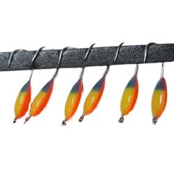 Ausu salasīšanas iekārta, 6 auzas, zila-sarkana-dzeltena