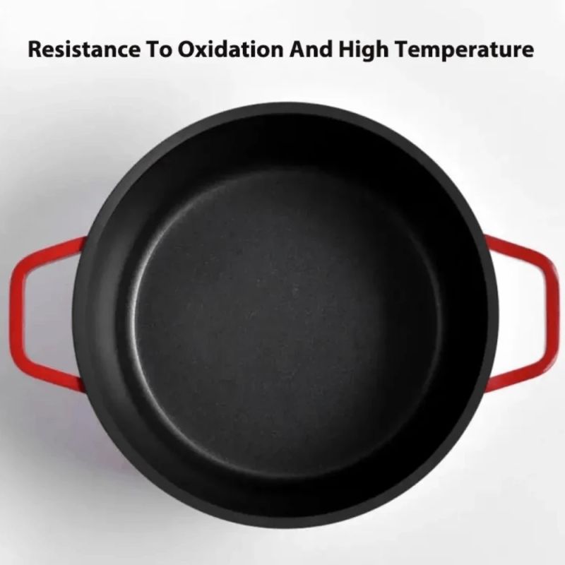 Enameled cast iron pot TETSU Stew 4,8 liters, Red, 26 cm.