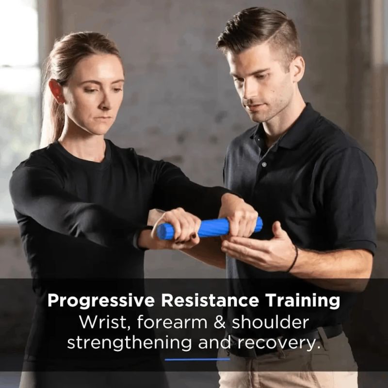 Roku trenažieris FlexBar vidēja svara, zils, 15 mārciņas