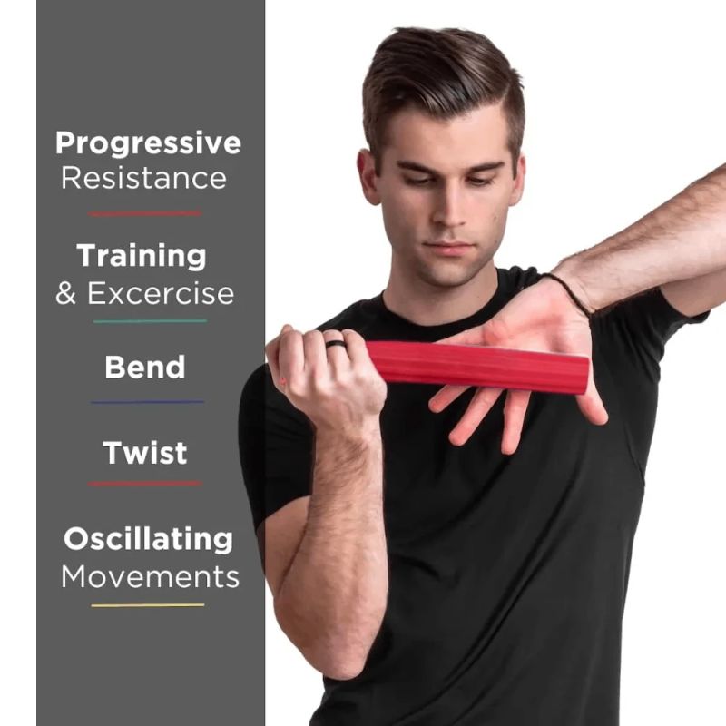 Roku trenažieris FlexBar Hard, sarkans 25 lbs