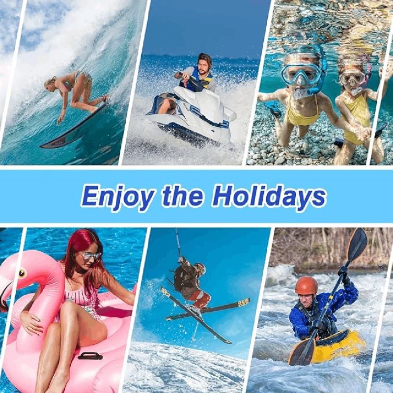 Ūdensizturīgs maciņš mobilajam tālrunim Midi, zils