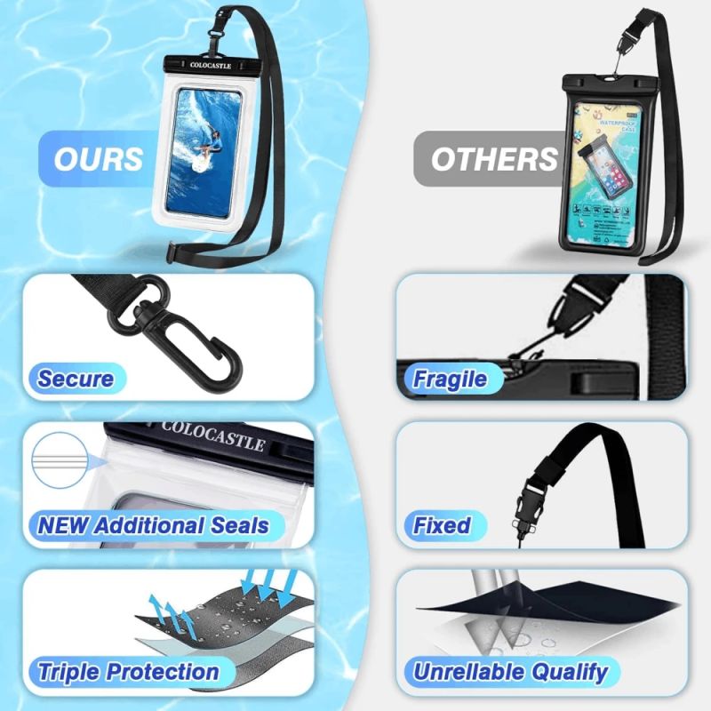 Ūdensizturīgs maciņš mobilajam tālrunim Midi, oranžs