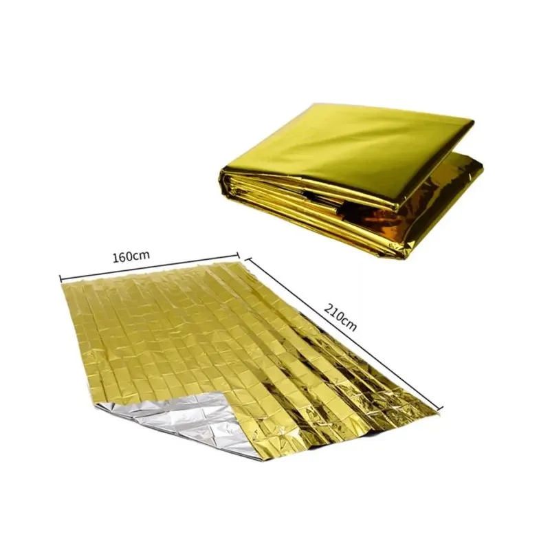 Izdzīvošanas sega avārijas situācijām, 160 x 210 cm, divas krāsas