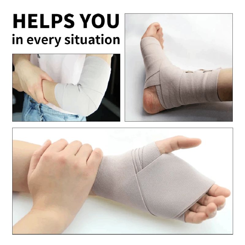 Elastīga kompresijas saite, platums 75 mm, garums 4,5 m.