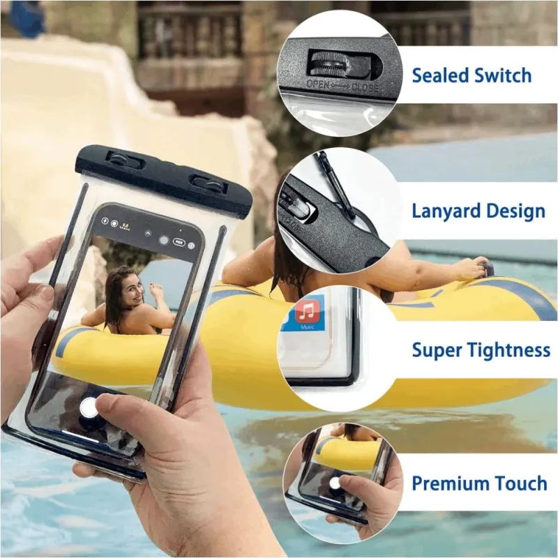 Ūdensizturīgs maciņš mobilajam tālrunim Maxi 105175, melns