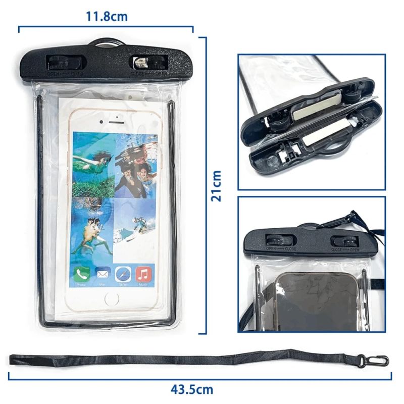 Ūdensizturīgs maciņš mobilajam tālrunim Maxi 105175, melns