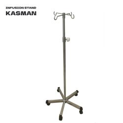Stovas infuzijoms KASMAN PLD-SSPE Pole PRO, nerudyjančio plieno, 4-ių vietų