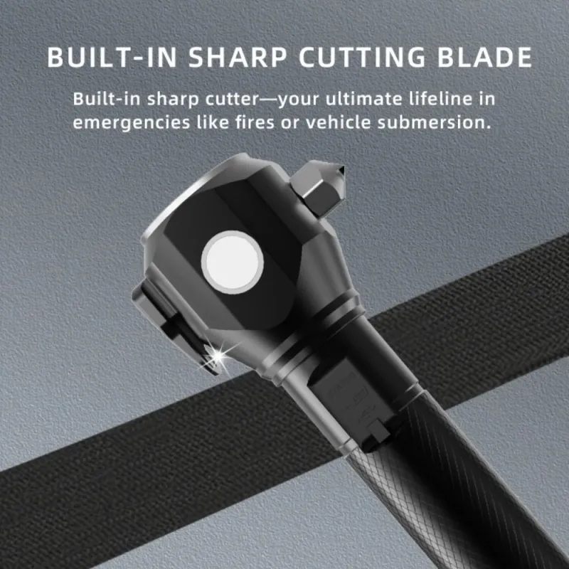 Multifunkcinis LED Žibintuvėlis Tiger Wolf HL-8236 su saulės moduliu