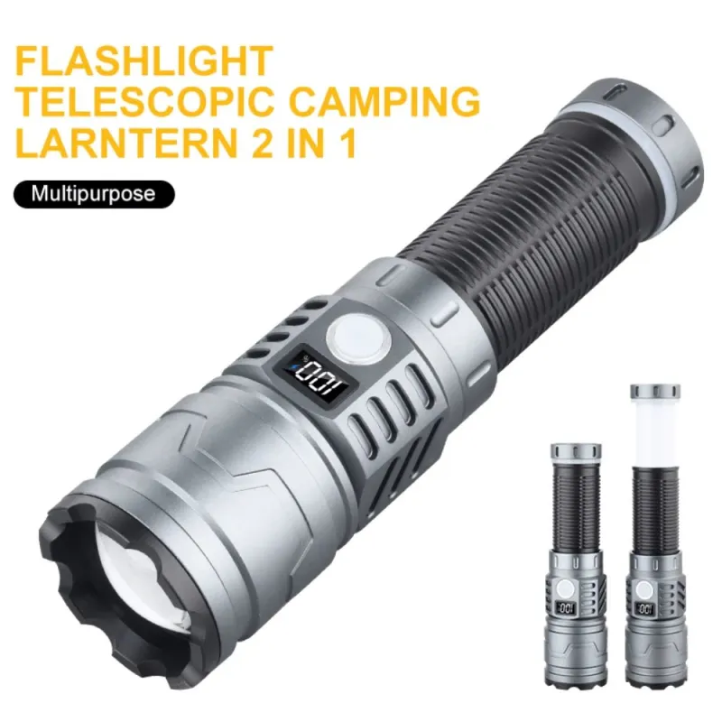 LED lukturītis Tiger Wolf HL-1303 ar displeju