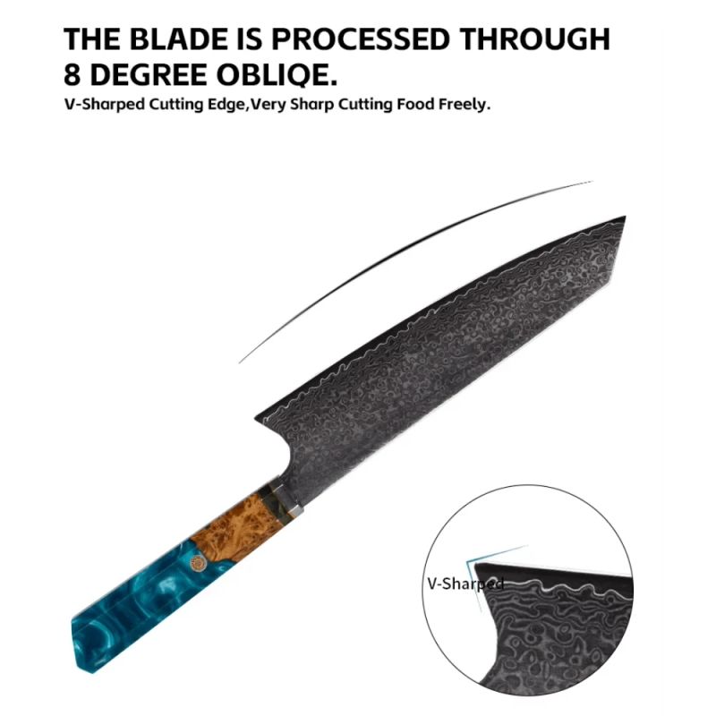 Damaskas tērauda 20,6 cm griešanas nazis Usugiri JH-D-015