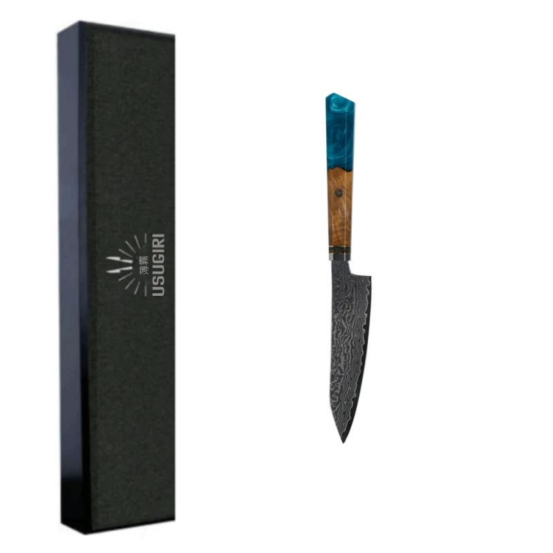 Damaskas tērauda 5.1 universālais nazis Usugiri JH-D-015