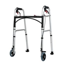 Saliekamais staigulītis KASMAN YC8201S ar 2 riteņiem un rokas bremzi