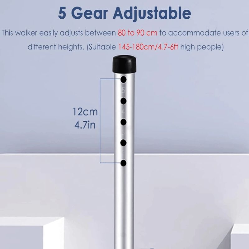 Saliekamais staigulītis KASMAN YC8201S ar 2 riteņiem un rokas bremzi