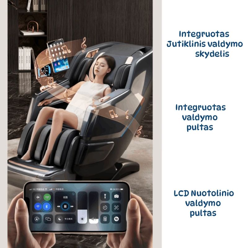 JARE DeepRelax SL Massage Chair, Black