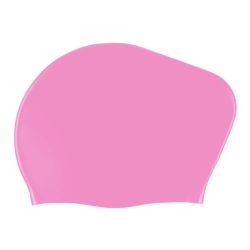 Silikona peldēšanas cepurīte garajiem matiem THOMS SCLH104-05, Pink ,20,5 cm,
