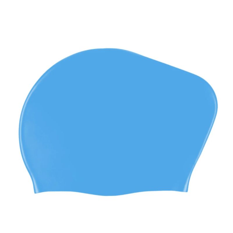 Silikona peldēšanas cepurīte garajiem matiem THOMS SCLH104-03, Blue ,20,5 cm,