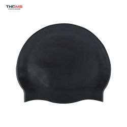 Silicone Swimming Cap THOMS TS-SC102-BC-24, Black ,24.0 cm,